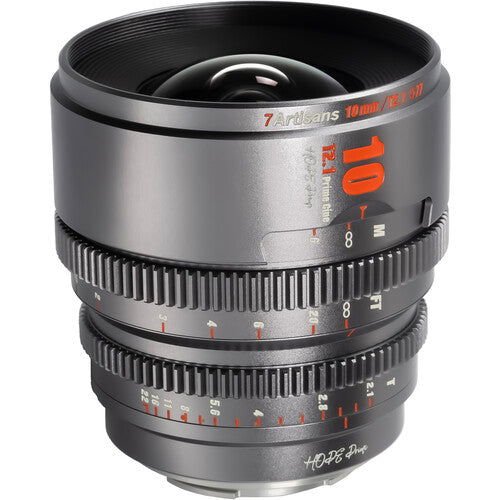 7Artisans 10mm T2.1 Prime Cine (Sony E) Titanium - eBphotovideoMirrorless Lenses