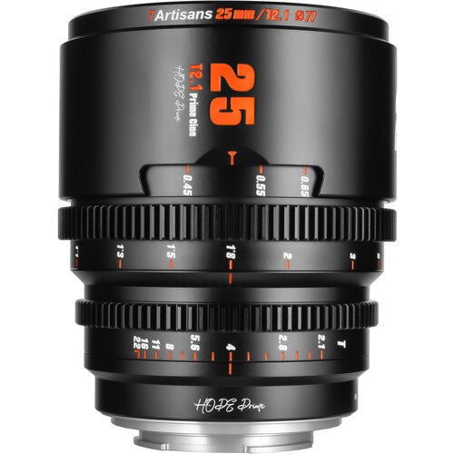 7Artisans 25mm T2.1 Prime Cine (Fuji X) Black - eBphotovideoMirrorless Lenses