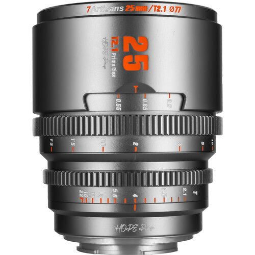 7Artisans 25mm T2.1 Prime Cine (M 43) Titanium - eBphotovideoMirrorless Lenses