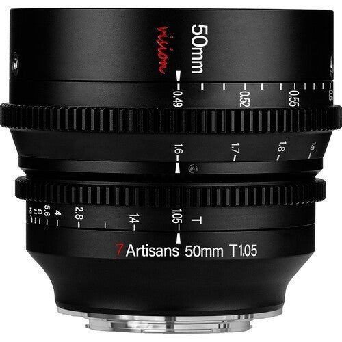 7Artisans 50mm T1.05 APSC CINE (M 4/3) - eBphotovideoCine Lenses