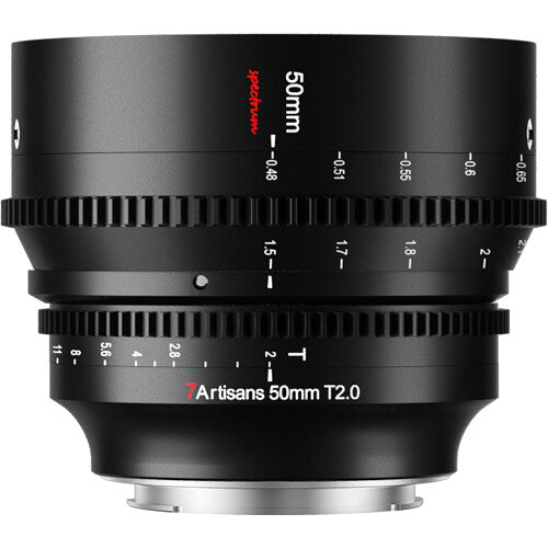7Artisans 50mm T2.0 CINE (Canon RF) - eBphotovideoCine Lenses