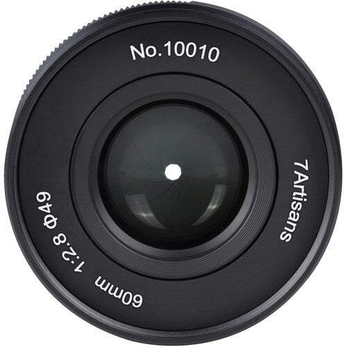 7Artisans 60mm F2.8 Macro II (Fuji X) Black - eBphotovideoMirrorless Lenses