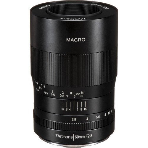 7Artisans 60mm F2.8 Macro (M4/3) Black (A112 - M) - eBphotovideoMirrorless Lenses