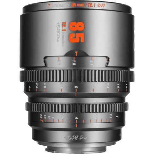 7Artisans 85mm T2.1 Prime Cine (M 43) تيتانيوم - عدسات eBphotovideo بدون مرآة