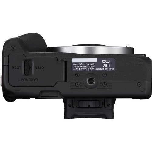 طقم Canon EOS R50 (18 - 45) (55 - 210) أسود (مع محول) - كاميرات eBphotovideo بدون مرايا