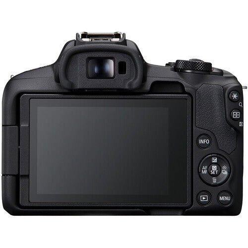 طقم Canon EOS R50 (18 - 45) (55 - 210) أسود (مع محول) - كاميرات eBphotovideo بدون مرايا