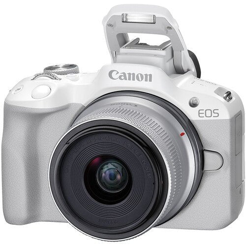 طقم كانون EOS R50 (18 - 45) أبيض - bhphotovideo كاميرات بدون مرآة