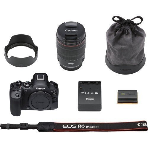 مجموعة Canon EOS R6 II (RF 24 - 105 F4L) (مع محول) - كاميرات eBphotovideoMirrorless
