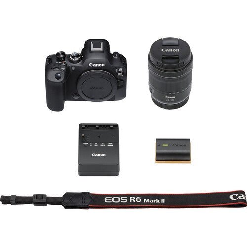 مجموعة Canon EOS R6 II (RF 24 - 105 STM) (مع محول) - كاميرات eBphotovideoMirrorless