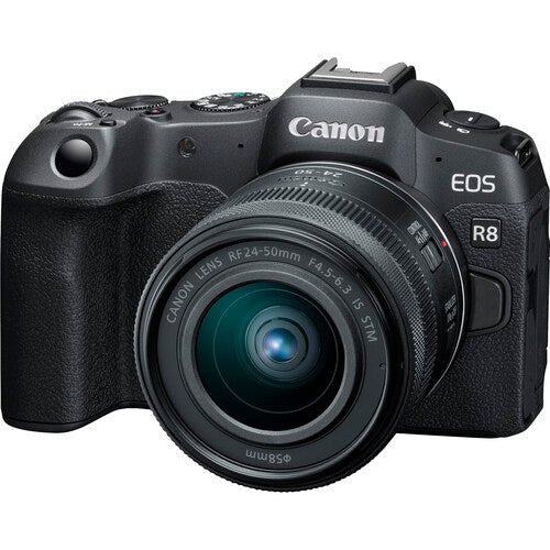 مجموعة Canon EOS R8 (24 - 50 مم) (مع محول) - كاميرات bhphotovideo بدون مرآة