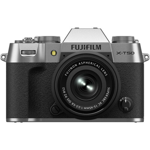 Fujifilm X - T50 Kit (15 - 45) Silver - eBphotovideoMirrorless Cameras