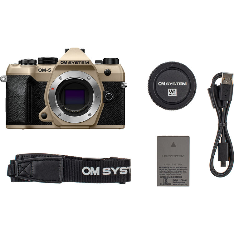 OM System OM-5 Mark II Kit (12-45) Sand Beige