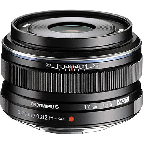 نظام OM M.Zuiko Digital 17mm F1.8 II (أسود)