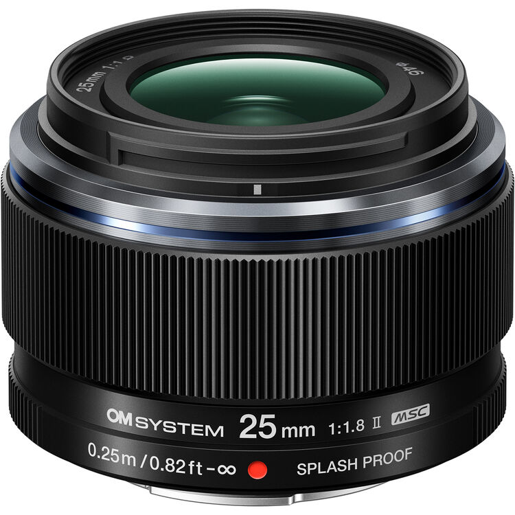 نظام OM M.Zuiko Digital 25mm F1.8 II (أسود)