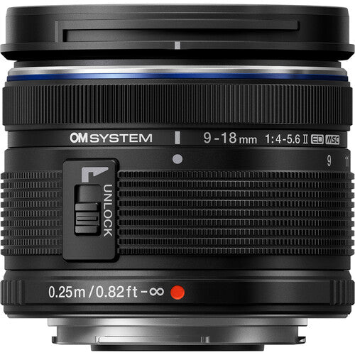OM System M.Zuiko Digital ED 9 - 18mm F4.0 - 5.6 II - eBphotovideoMirrorless Lenses