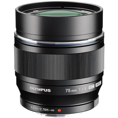 Olympus M.ZUIKO DIGITAL ED 75mm F1.8 (Black) - eBphotovideoMirrorless Lenses