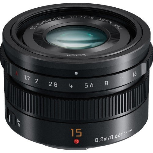 Panasonic LEICA DG SUMMILUX 15mm/F1.7 ASPH (Black) - eBphotovideoMirrorless Lenses