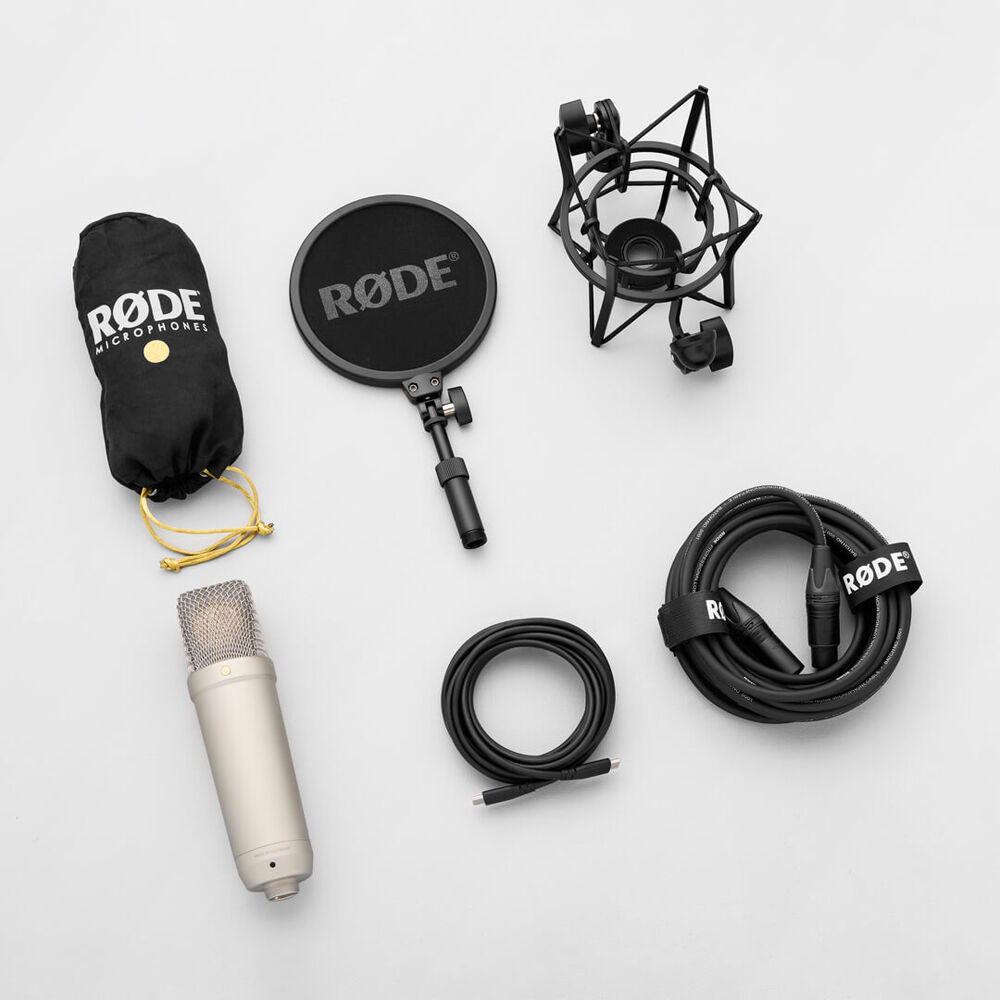 Rode NT1 5th Generation Hybrid Microphone (Silver) - eBphotovideoMicrophones