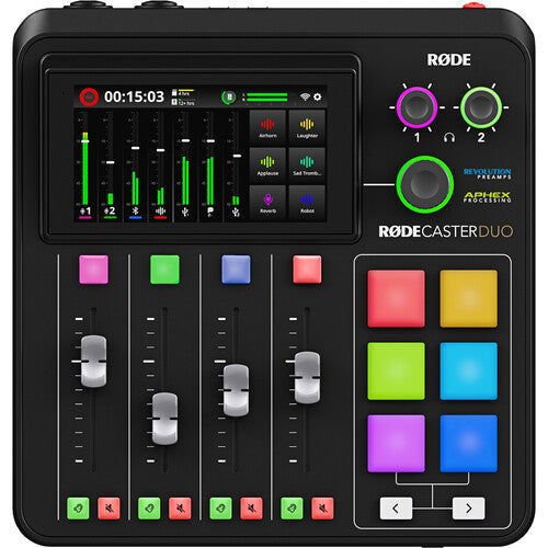 Rode RODECaster Duo Audio Production Studio - eBphotovideoAudio Mixers