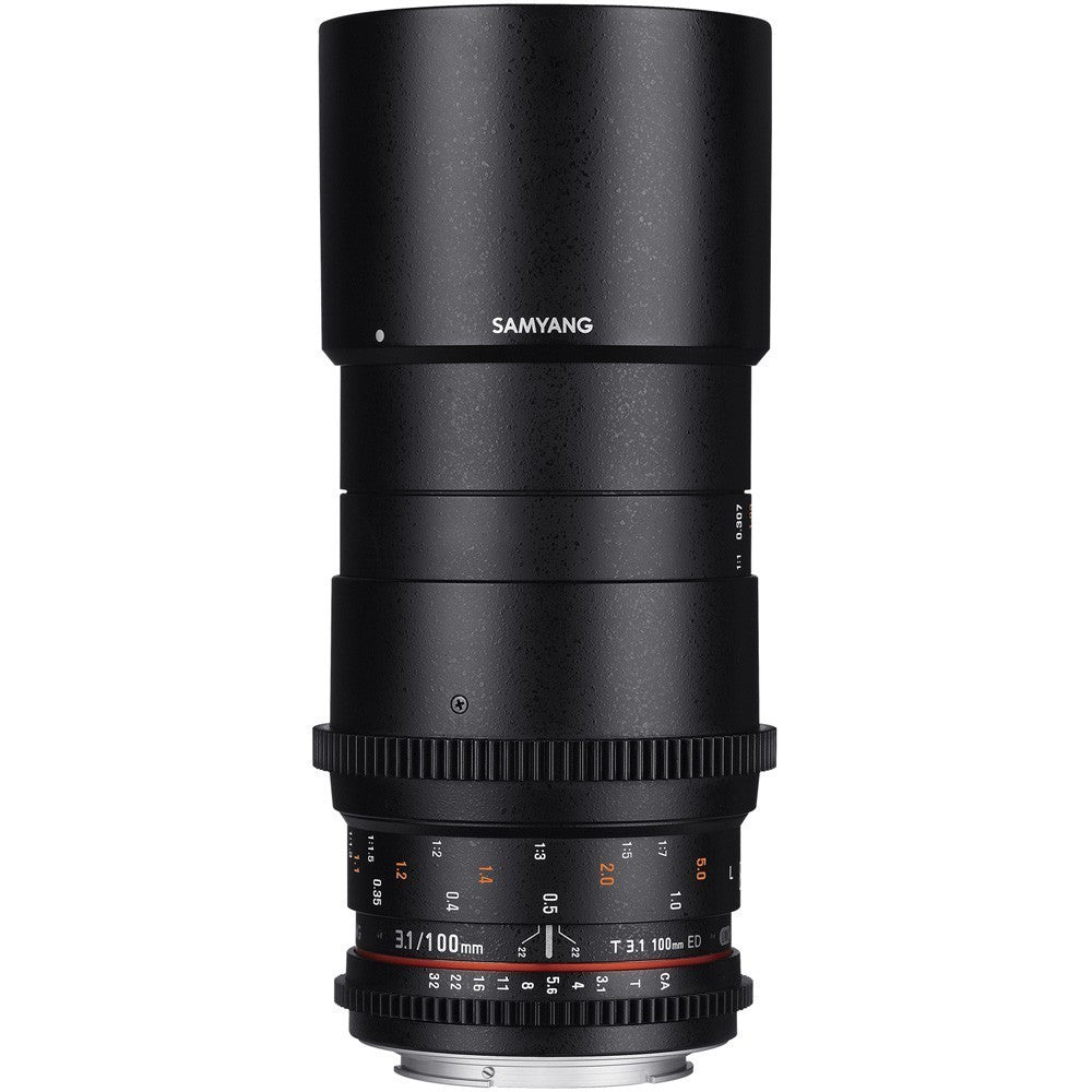Samyang 100mm T3.1 VDSLR ED UMC MACRO (Canon) - eBphotovideoCine Lenses
