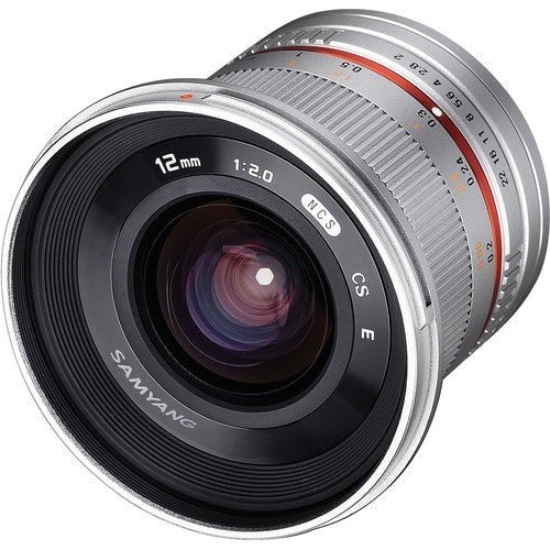 Samyang 12mm f/2.0 NCS CS Silver (Fuji X) - eBphotovideoMirrorless Lenses