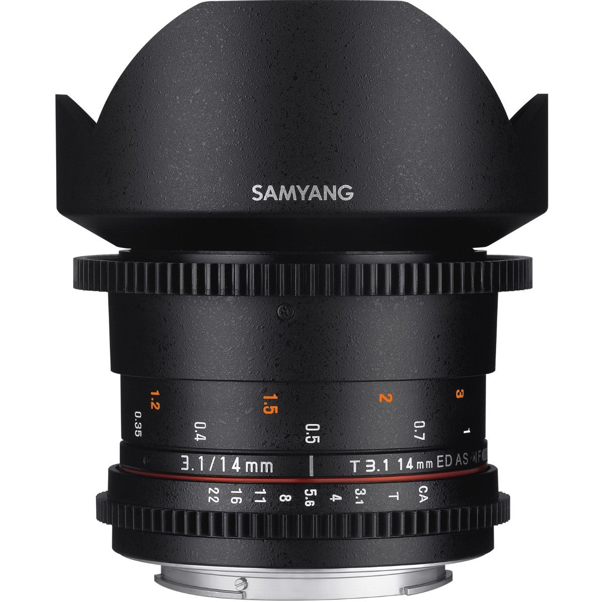 Samyang 14mm T3.1 ED AS IF UMC VDSLR II (Canon) - eBphotovideoCine Lenses