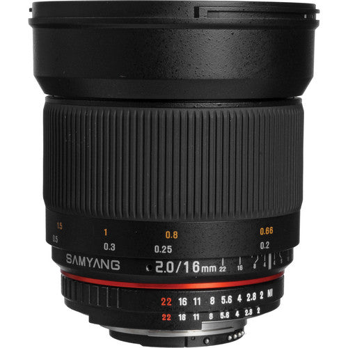 Samyang 16mm T2.6 VDSLR ED AS UMC (Nikon F) - eBphotovideoDSLR Lenses