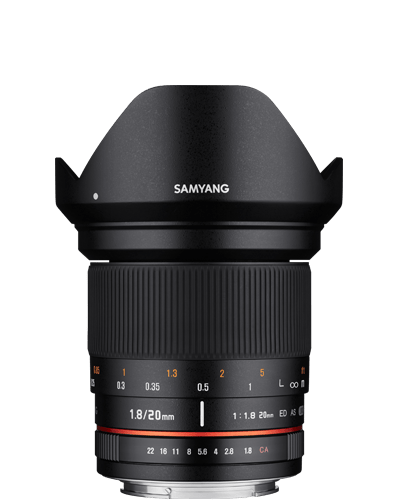 Samyang 20mm F1.8 ED AS UMC (Canon) - eBphotovideoDSLR Lenses