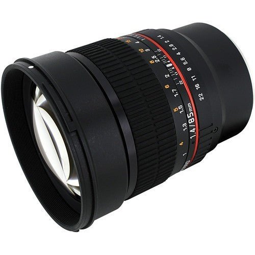 Samyang AE 85mm f/1.4 Aspherical IF (Nikon) (Red) - eBphotovideoDSLR Lenses