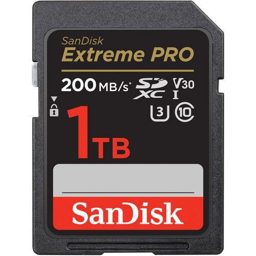 Sandisk 1TB Extreme PRO 200MB/s SDXC UHS - I - eBphotovideoFlash Memory Cards