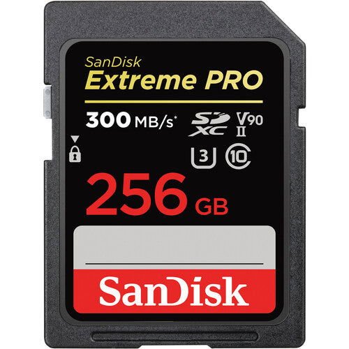 Sandisk 256GB Extreme PRO 300MB/s SDXC UHS - II - eBphotovideoFlash Memory Cards