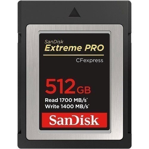 Sandisk 512GB Extreme Pro CFexpress Type B 1700M/s - eBphotovideoFlash Memory Cards