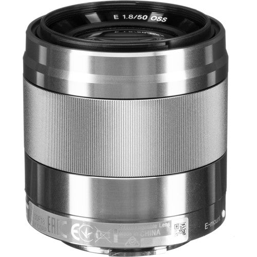Sony E 50mm F1.8 OSS Silver (NEX) - eBphotovideoMirrorless Lenses