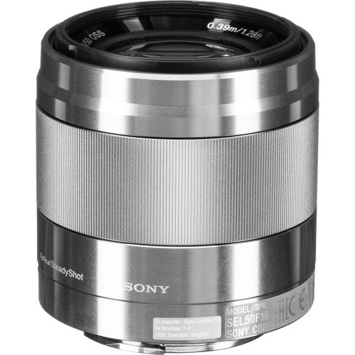 Sony E 50mm F1.8 OSS Silver (NEX) - eBphotovideoMirrorless Lenses