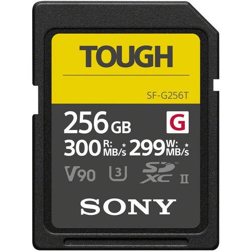 Sony SF - G256T 256GB 300mb/s SDXC UHS - II - eBphotovideoFlash Memory Cards