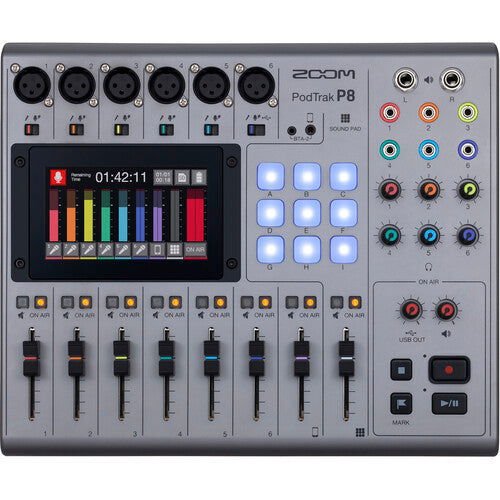 Zoom PodTrak P8 Multitrack Podcast Recorder - eBphotovideoAudio Mixers