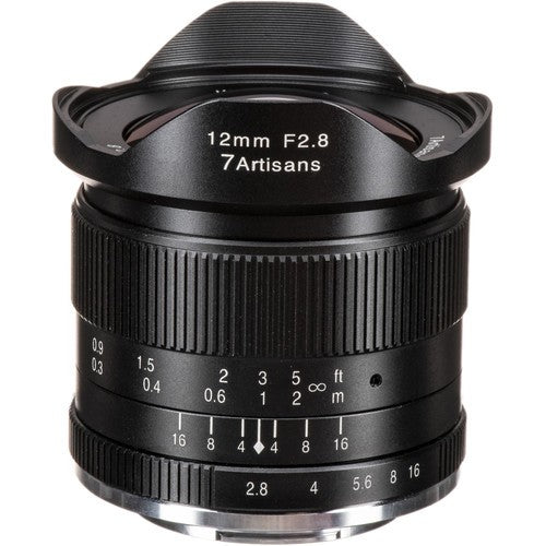 7Artisans 12mm F2.8 APS-C (Fuji X) Black (A603B)