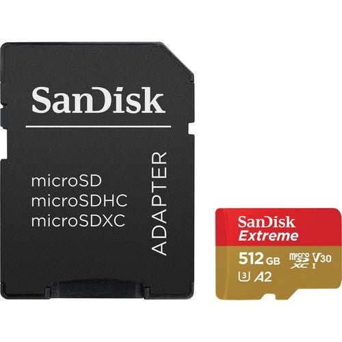 Sandisk Extreme A2 512GB(U3)V30 160mb M.SD adapter