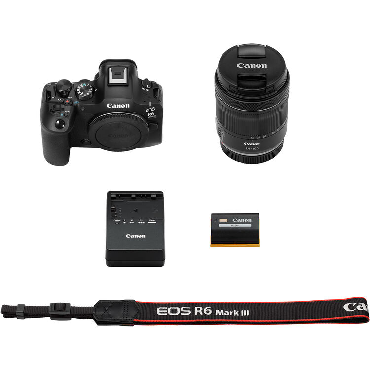 مجموعة Canon EOS R6 III (RF 24-105 F4L) (مع محول)