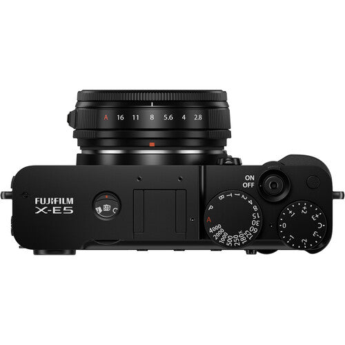 مجموعة Fujifilm X - E5 (23 مم f2.8 R WR) أسود - كاميرات eBphotovideoMirrorless