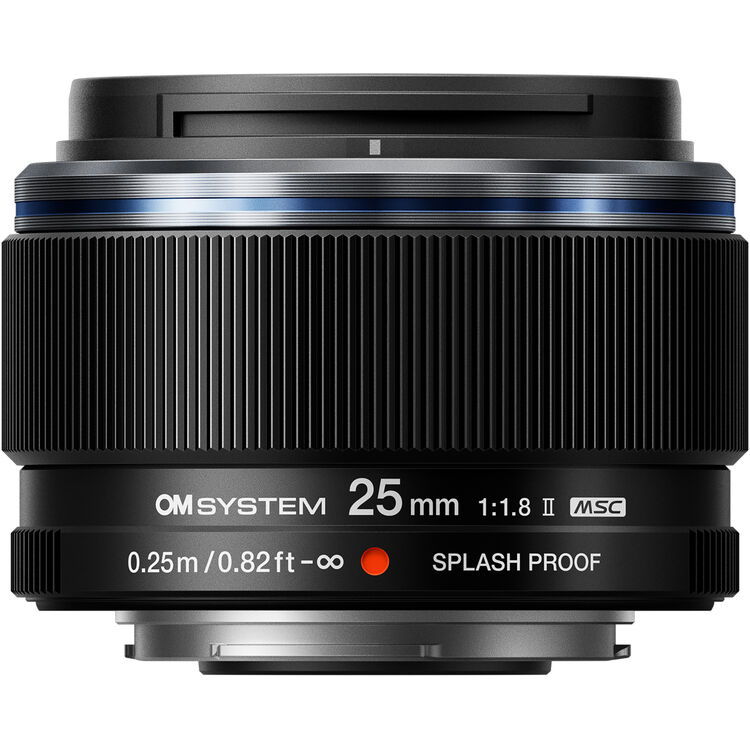 نظام OM M.Zuiko Digital 25mm F1.8 II (أسود)