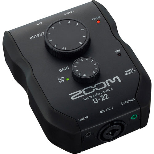 Zoom U-22 Ultracompact 2x2 USB صوت مفيد