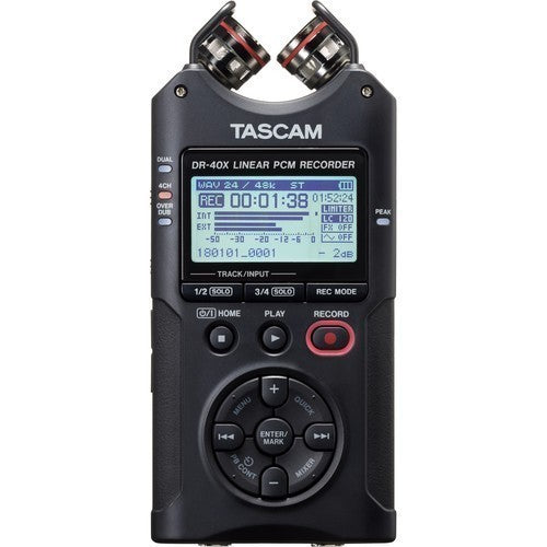Tascam DR-40X مسجل صوت رقمي بأربعة مسارات