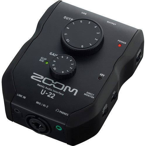 Zoom U-22 Ultracompact 2x2 USB صوت مفيد